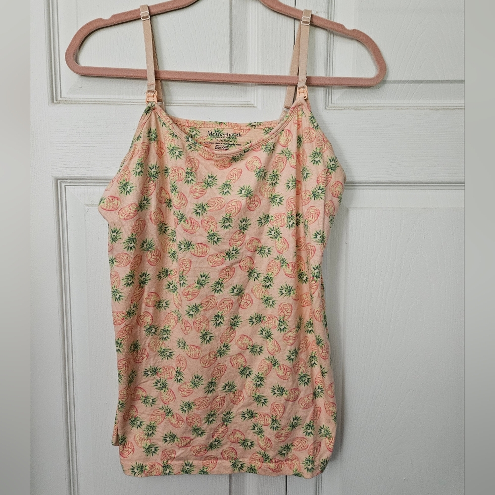 Motherhood Pineapple Nursing Tank